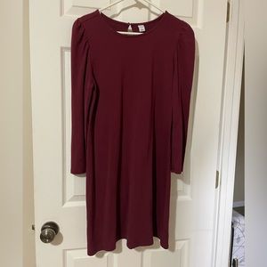Old Navy Maroon long sleeve dress